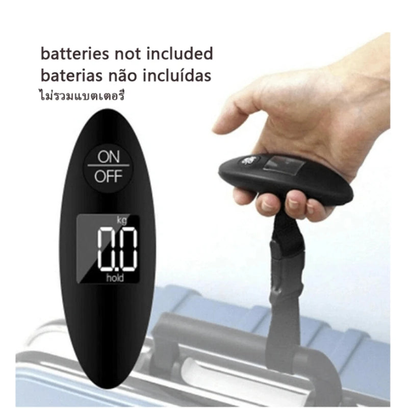 Pèse-bagage numérique portable avec écran rétroéclairé – WHITE