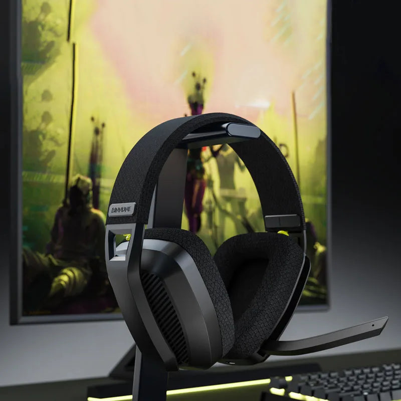 Casque gaming sans fil avec microphone
