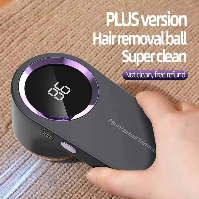 Rasoir anti-peluches rechargeable avec écran LED