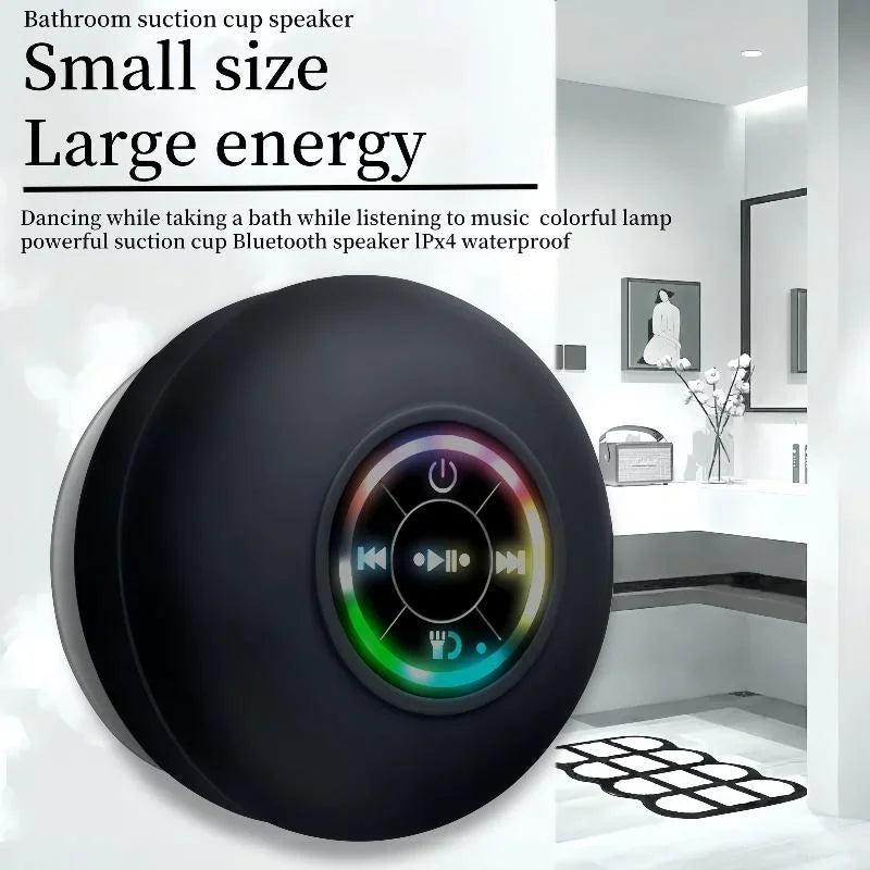 Enceinte Bluetooth étanche avec ventouse pour douche – WHITE