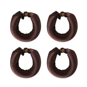 Bigoudis souples sans chaleur en satin – 4Pcs Champagne