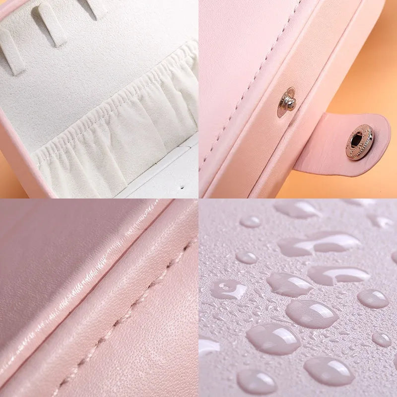 Boîte à bijoux de voyage compartimentée – Pink