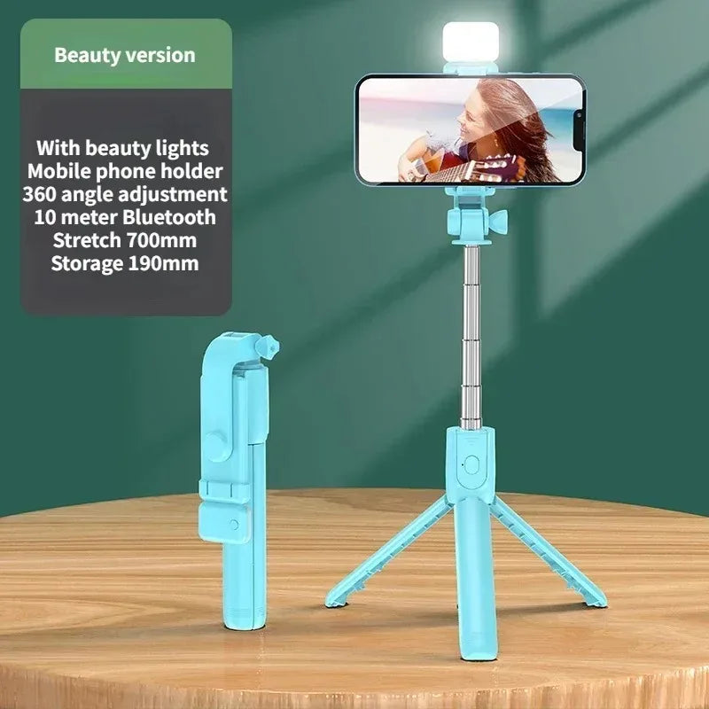 Trépied selfie Bluetooth extensible avec télécommande – Green