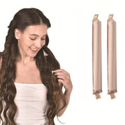Bigoudis souples sans chaleur en satin – 4Pcs Golden