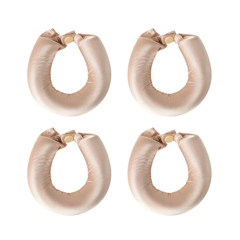Bigoudis souples sans chaleur en satin – 3Pcs Black