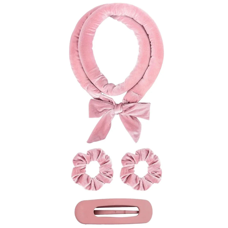 Bandeau boucleur sans chaleur en satin – Light Pink