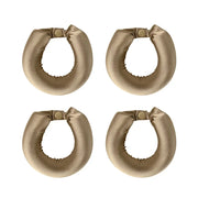 Bigoudis souples sans chaleur en satin – 4Pcs Light pink