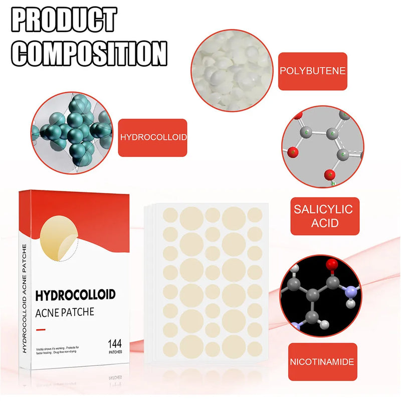 Patchs hydrocolloïdes anti-imperfections 144 pièces