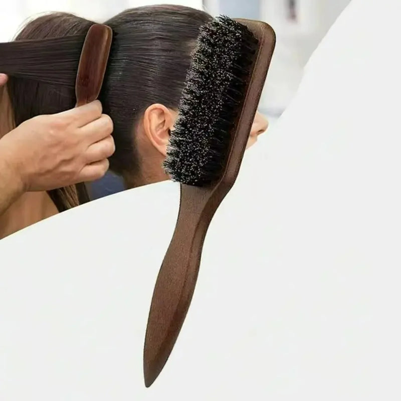 Brosse en poils de sanglier démêlante