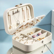 Boîte à bijoux de voyage compartimentée – WHITE