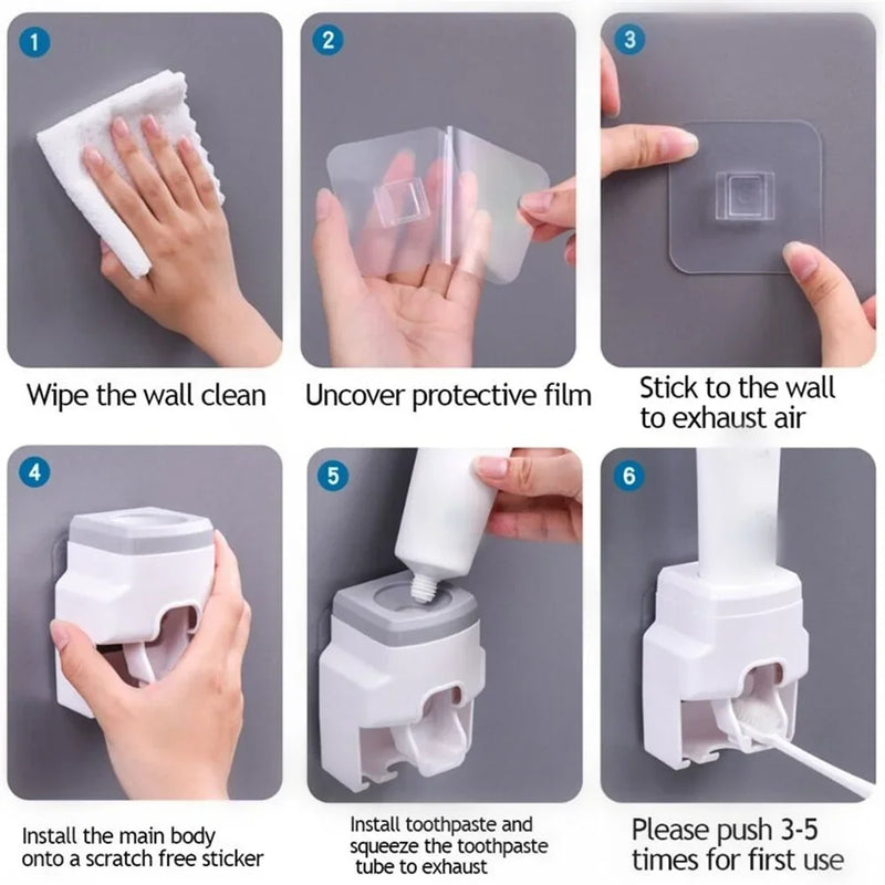Distributeur de dentifrice mural automatique