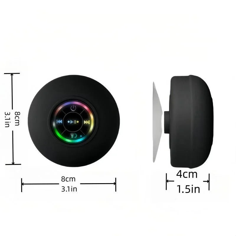 Enceinte Bluetooth étanche avec ventouse pour douche
